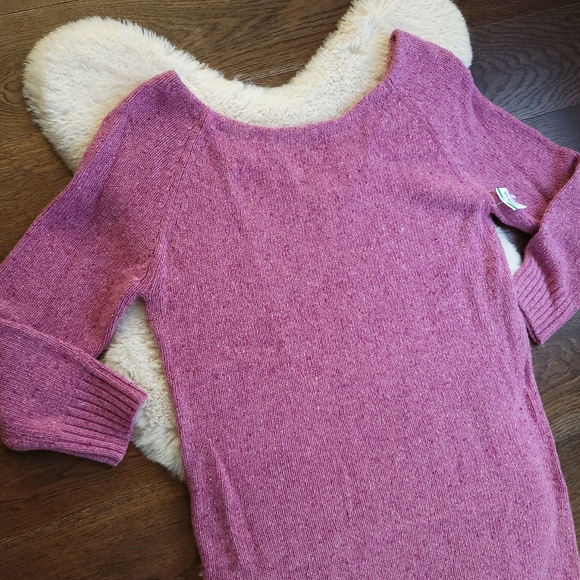 Rhode Barbiecore Juno mélange Wool Sweater Knit Midi dress - Picture 4 of 14